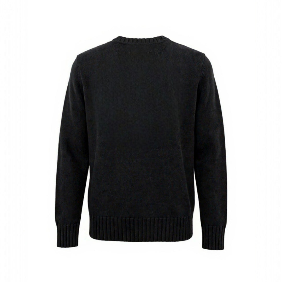 COLLAR CON BORDADO ST. MORITS NEGRO