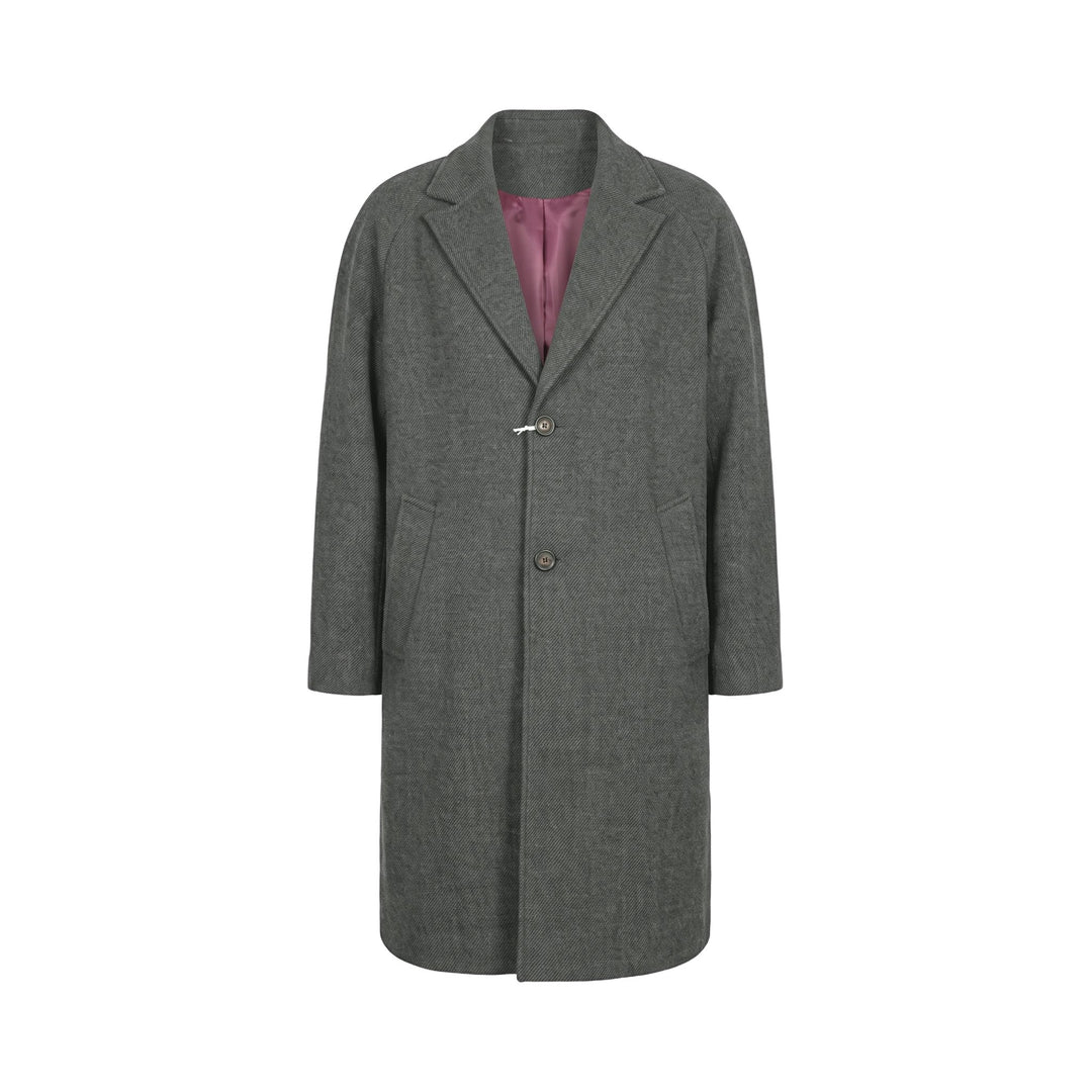 Overiver CAPPOTTO IN LANA ARMY Verde - foto 1