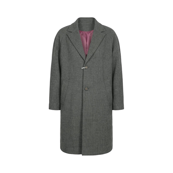 Overiver CAPPOTTO IN LANA ARMY Verde - foto 1
