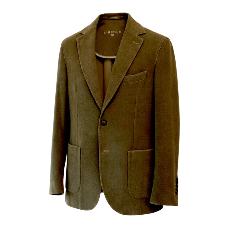 BLAZER DE LANA TEÑIDA EN VERDE