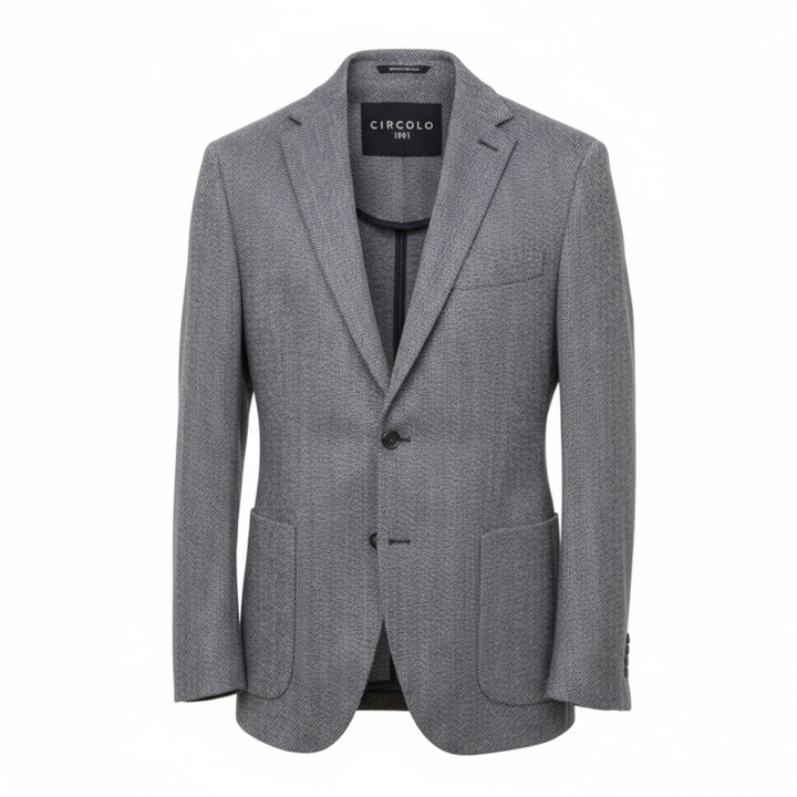 BLAZER DE LANA AZUL MARINO