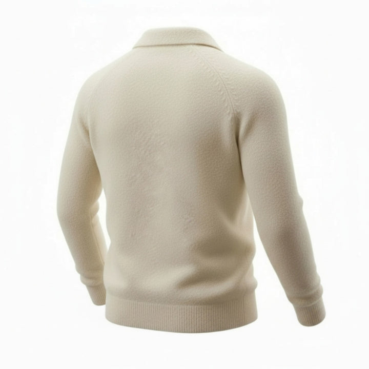 POLO DE LANA MERINO BLANCO