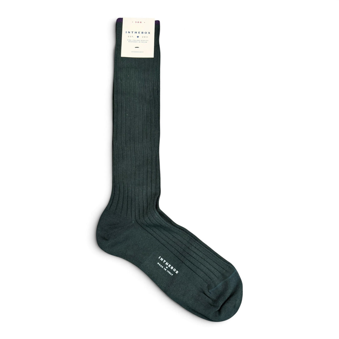 Calcetines Cotton Basic Verde Oscuro
