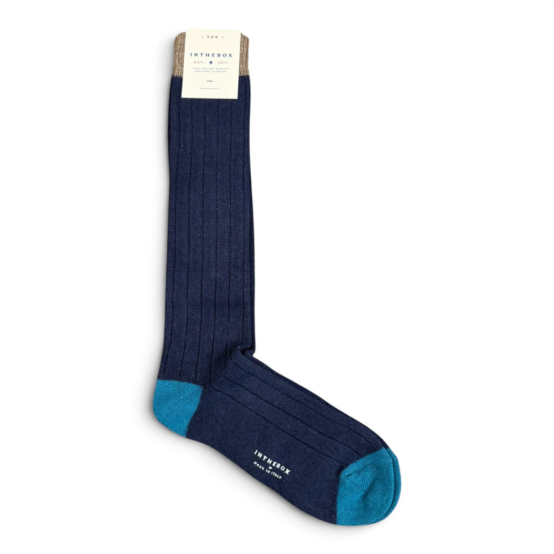Calcetines Cachemira Basic Azul