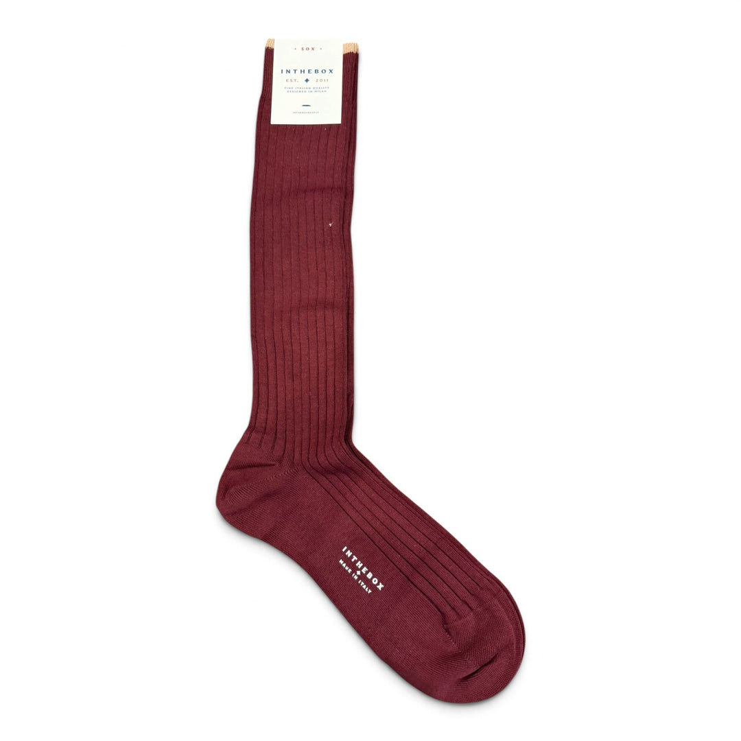 Calcetines Cotton Basic Burdeos