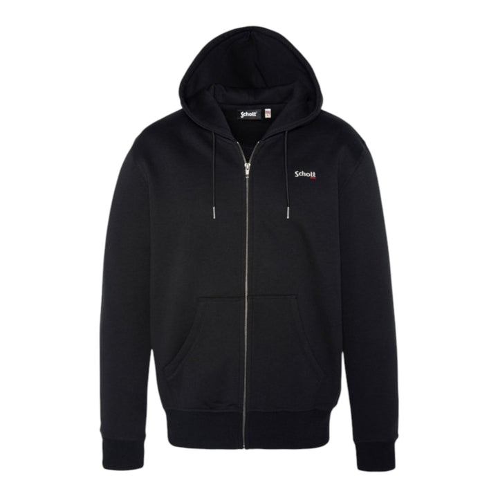 SUDADERA CON CAPUCHA Y CREMALLERA NEGRA