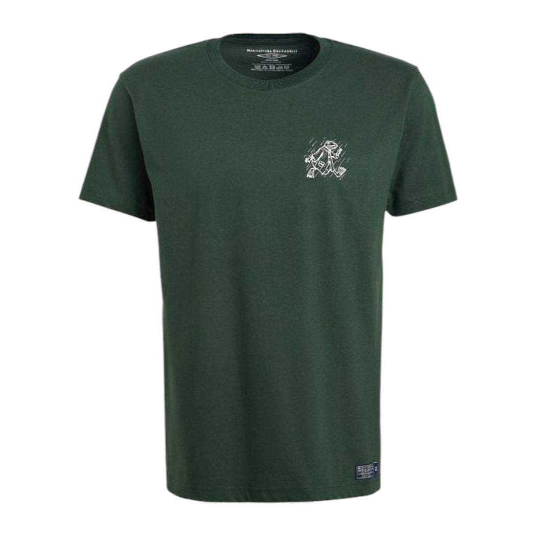 CAMISETA CON LOGOTIPO VERDE