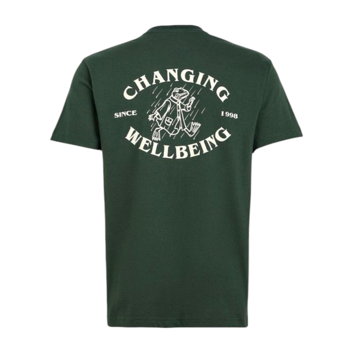 CAMISETA CON LOGOTIPO VERDE