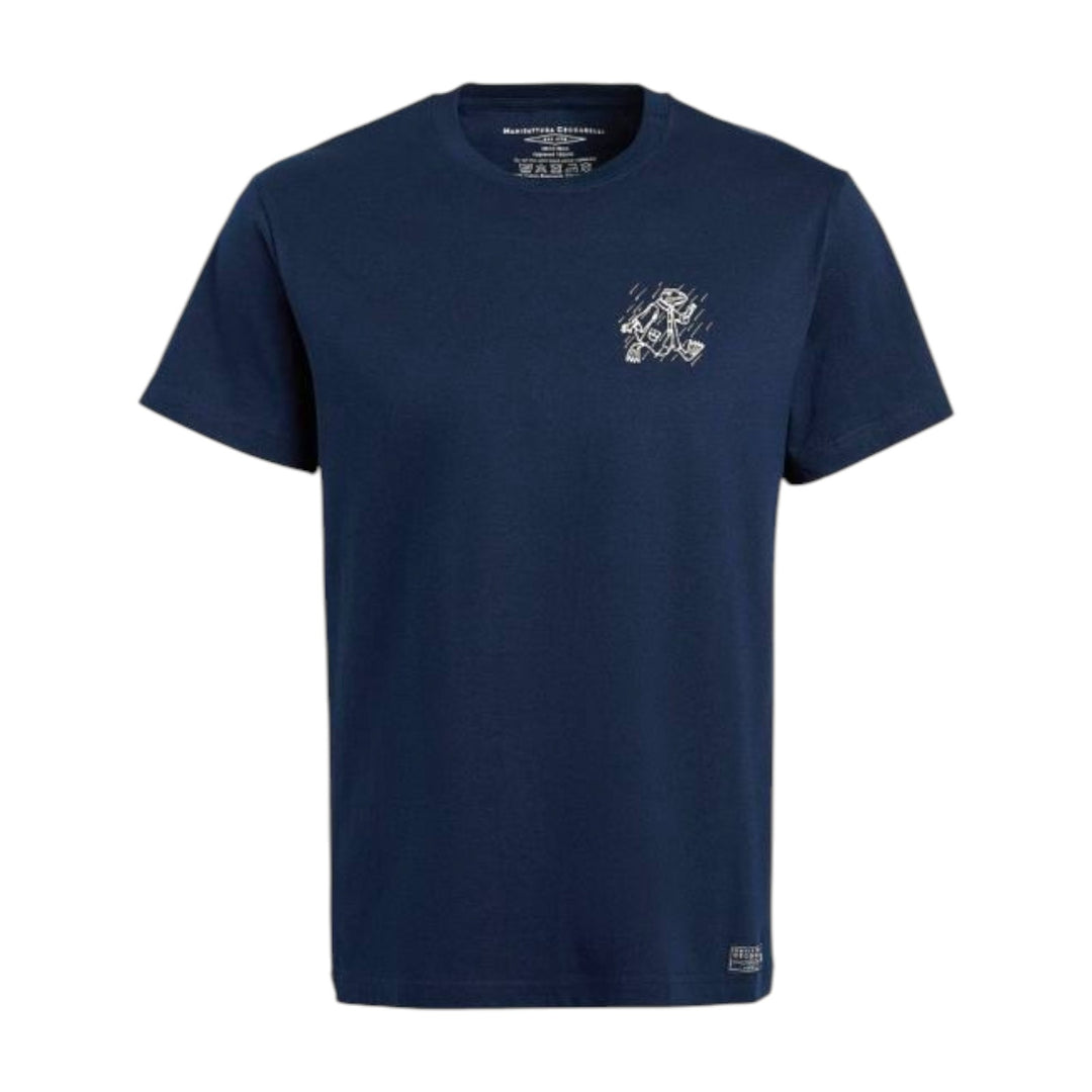 CAMISETA CON LOGOTIPO AZUL MARINO