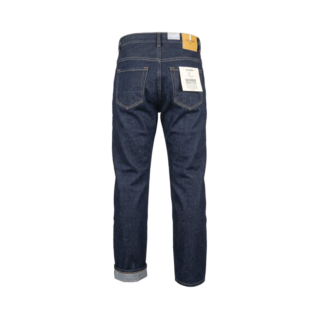 Tela Genova ITALO SELVAGE RINSE BLUE Blu - foto 2