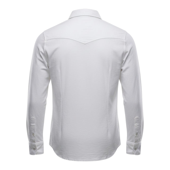 Camisa Western Manga Larga El Paso Flamé 180 gr Blanco