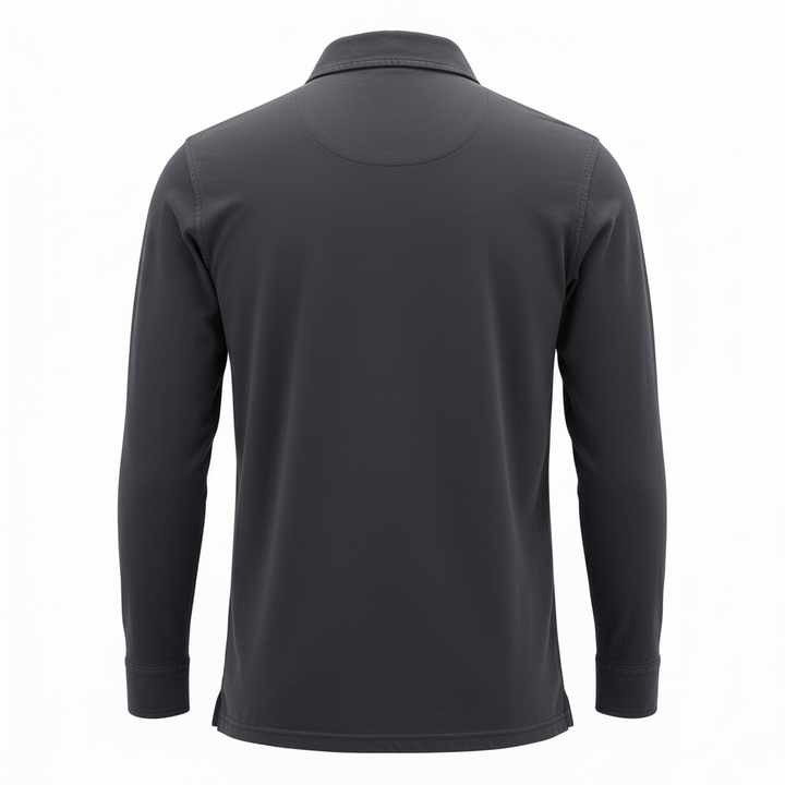 Polo Manga Larga York Jersey Navy